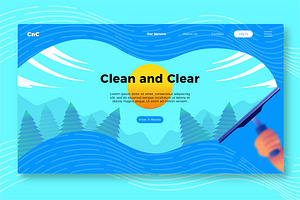 Clean And Clear -Banner&Landing Page