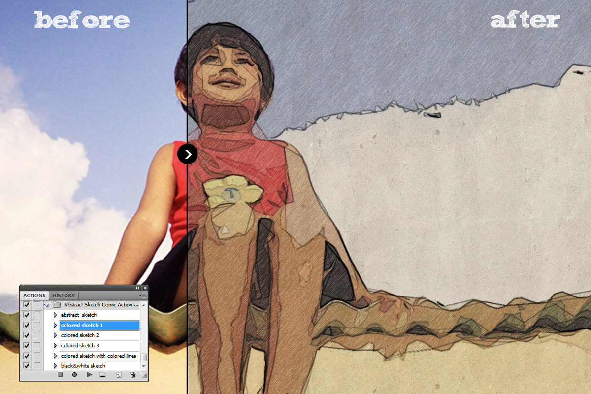 Abstract Sketch & Comic Book Creator preview 2
