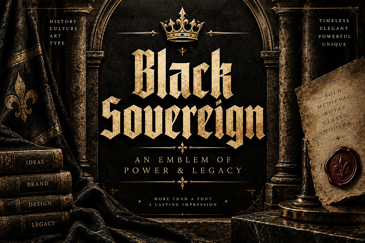 Black Sovereign, a Blackletter Font by Wow Magic (Photo 2 of 5)