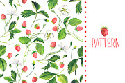 Strawberry wreath. Watercolor, an Illustration by Olga Bonitas (Thumbnail 5 of 6)