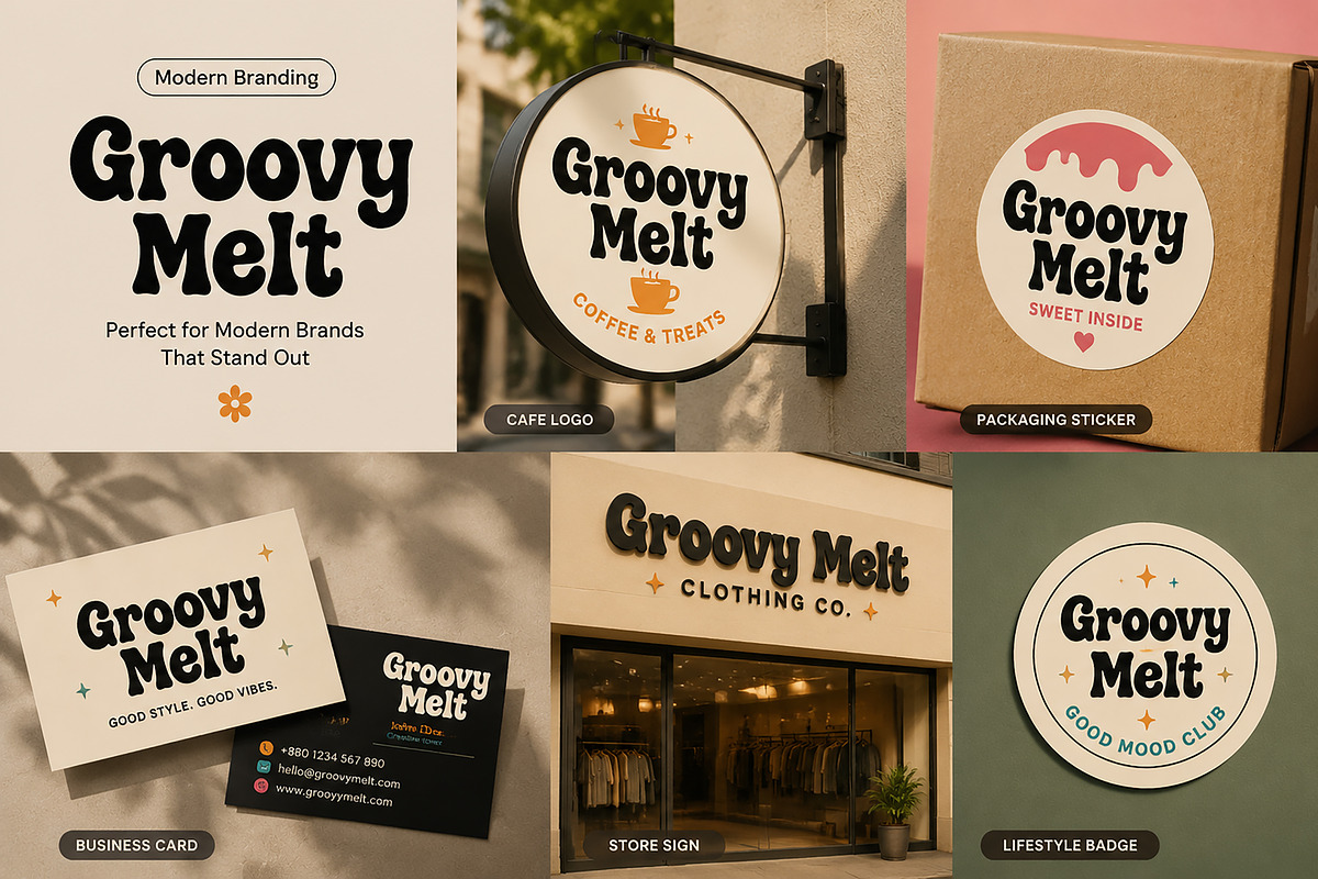 Groovy Melt, a Slab Serif Font by Wow Magic (Photo 5 of 6)