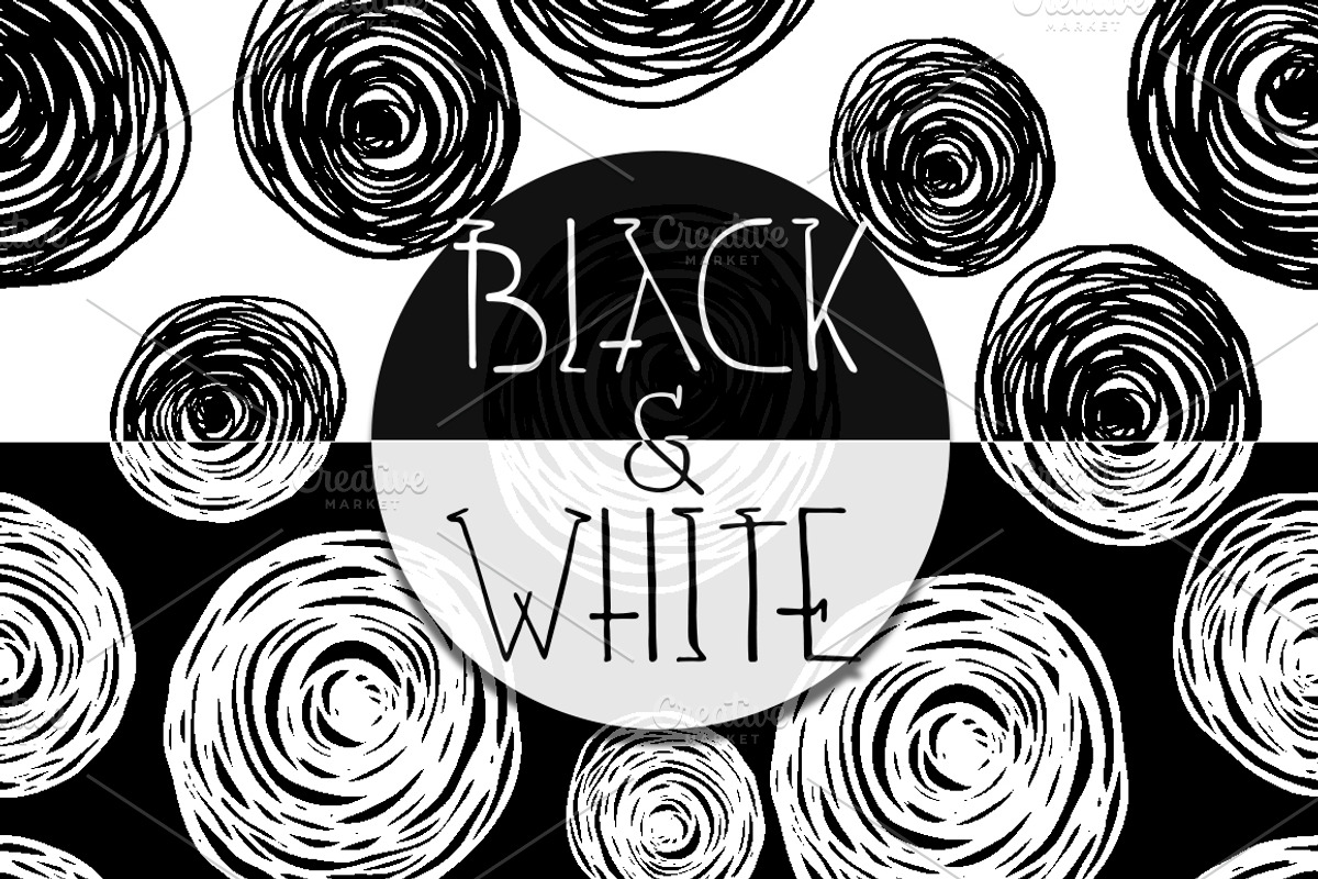 Patterns of drawn geometric shapes, a Pattern Graphic by Elena Terzi (Photo 4 of 10)
