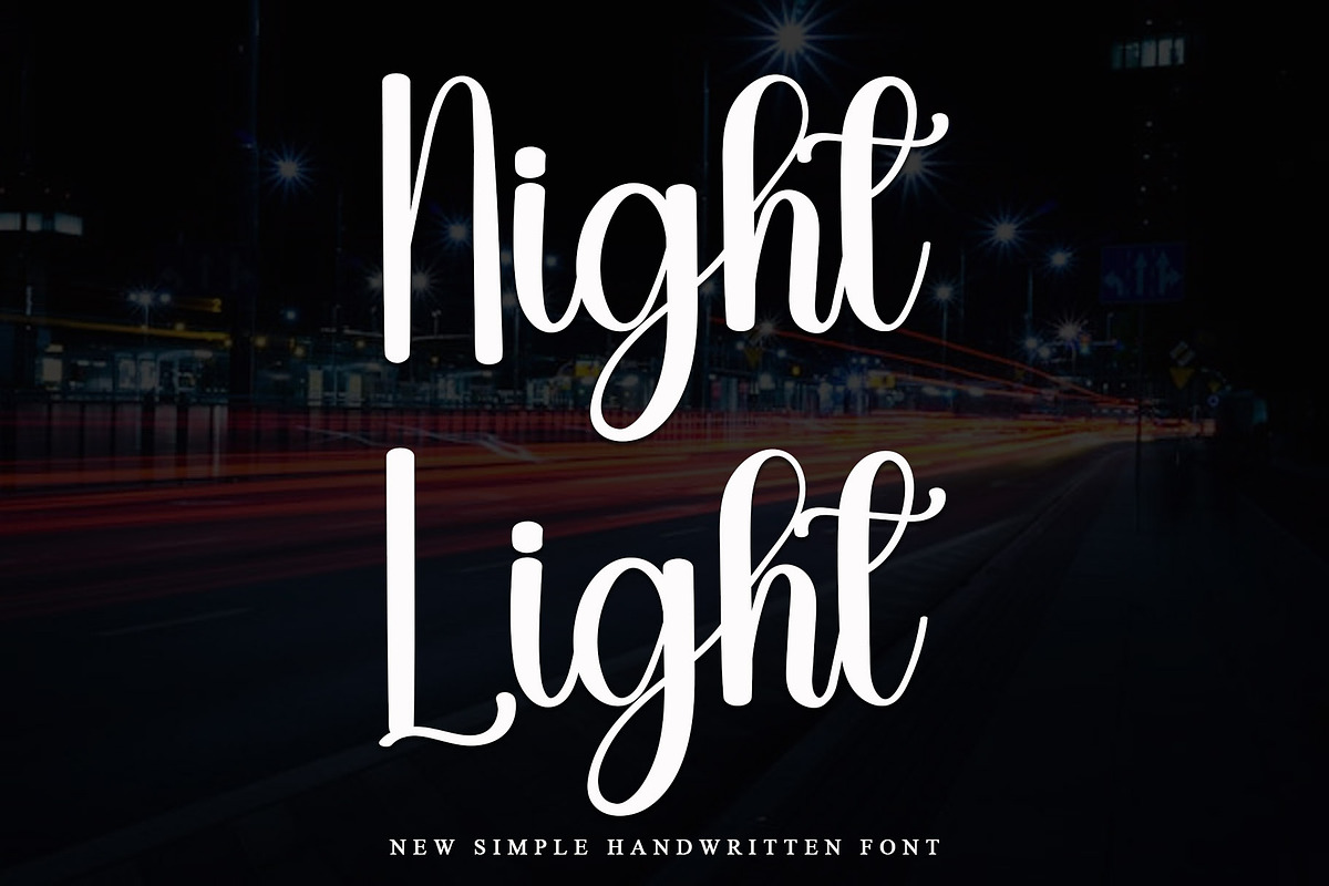 Night Light, a Handwritten Font by FreshTypeINK (Photo 1 of 7)