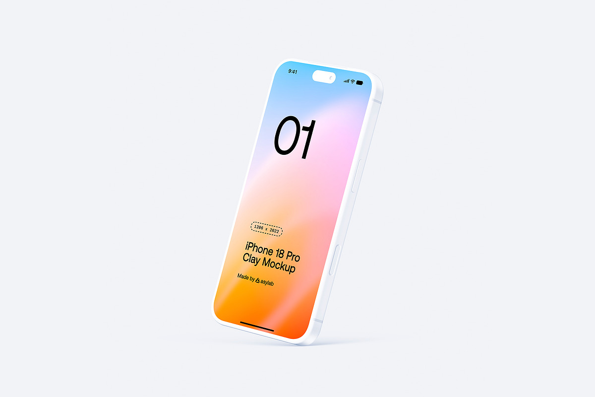 iPhone 18 Pro Clay - 24 Mockups, an iPhone Mockup by Asylab (Photo 43 of 54)
