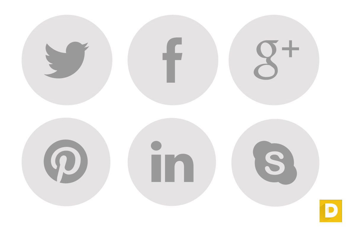 Nice Round Social Icons, an Icon by DeepDesign (Photo 1 of 2)