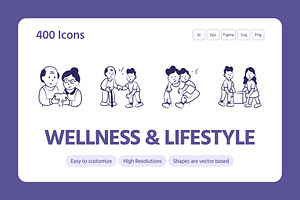 400 Wellness and Lifestyle, an Outline Icon by Prosymbols