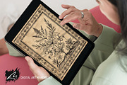 Whimsical botanical Ephemera Pages, a Pattern Graphic by Digital Art Mahdiseño (Thumbnail 10 of 11)
