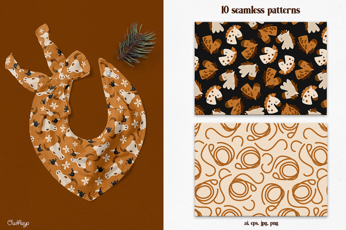 WILD WEST collection, a Graphic by owlasya (Photo 6 of 10)