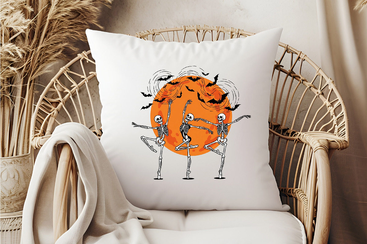 Halloween Skeleton Dance Sublimation, an Illustration by DreamCafeArt (Photo 5 of 7)