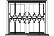 Decorative Iron Grill Scroll Panel, an Object Graphic by Creativeshirt (Thumbnail 12 of 18)