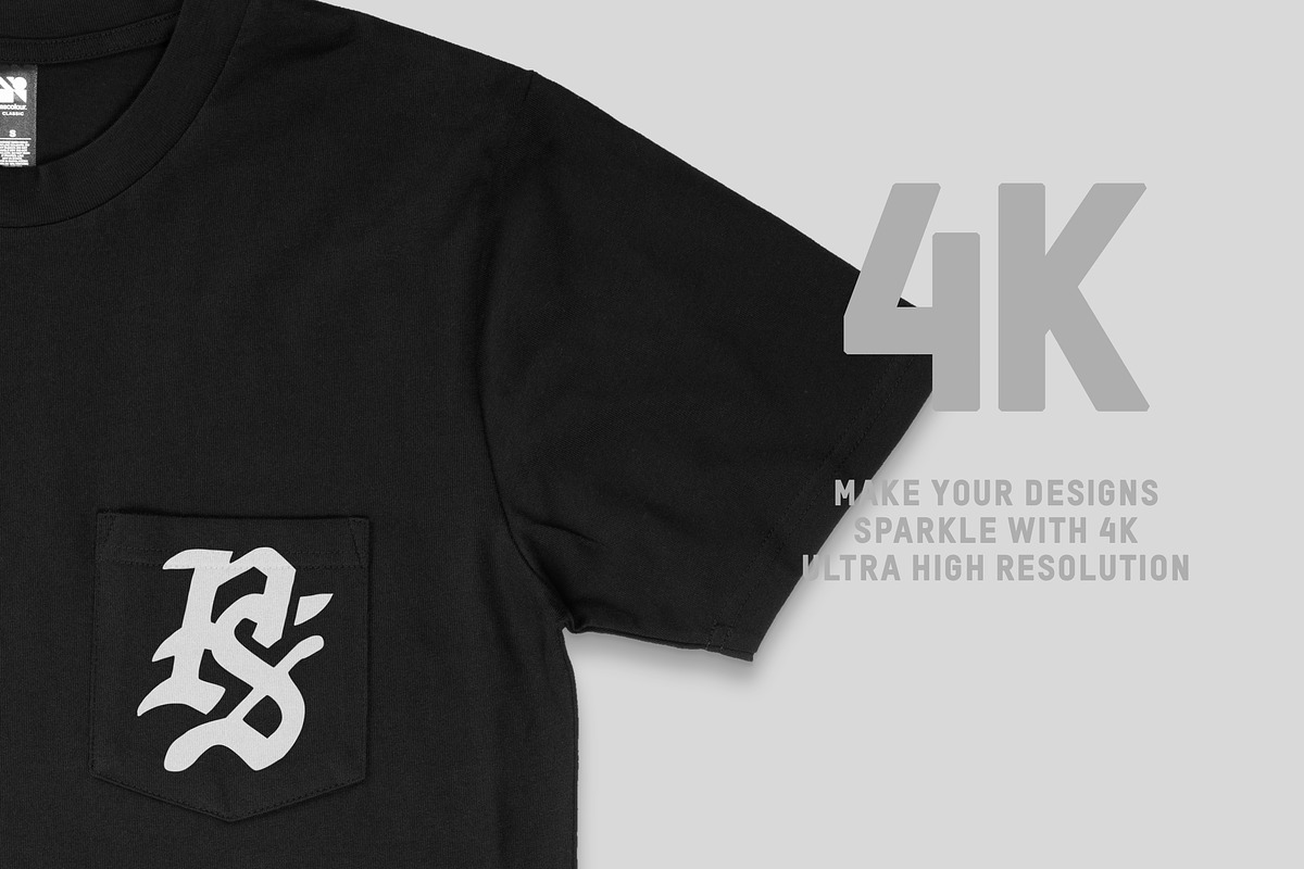 AS Colour 5027 Classic Pocket Tee, a Shirt Mockup by Pixel Sauce™ (Photo 3 of 7)