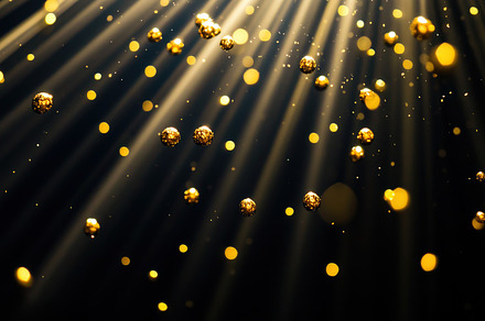 Abstract Golden Light Rays & Sparkle, a Background Photo by Virgo Studio