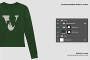 Women thermal long sleeve, a Shirt Mockup by Voyage Studio (Thumbnail 3 of 3)