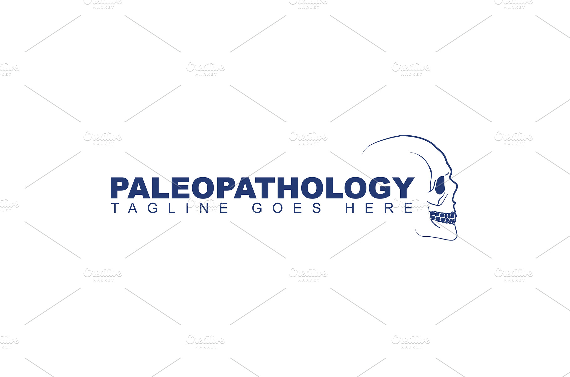 Side view human skull logo, a Technology Photo by LogosDen