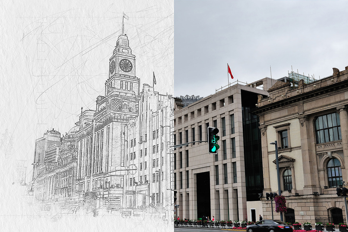 Pencil Sketch Art Photoshop Mockup, an Action Add-On by INTENTFX (Photo 10 of 22)