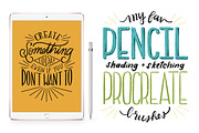 Favorite Pencil Procreate Brush Pack, a Brush Add-On by On the Mark Designs (Thumbnail 1 of 15)