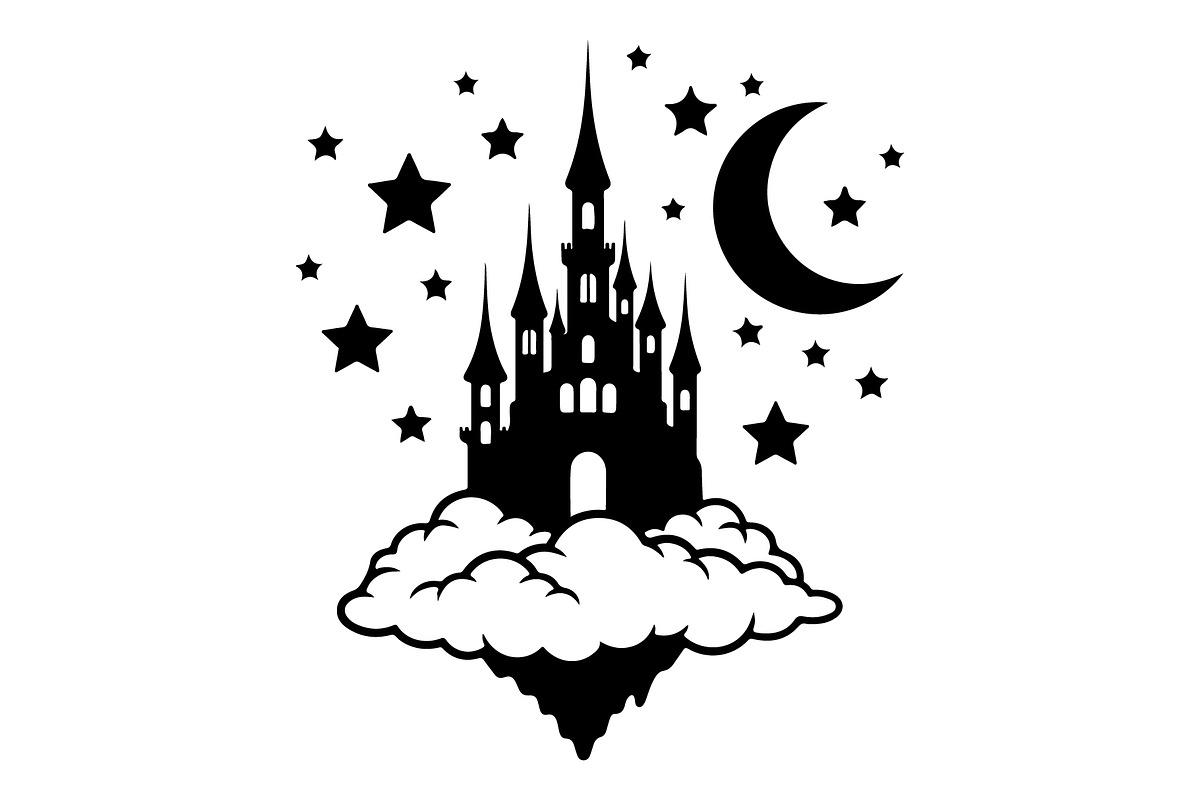 Fantasy Castle Cloud Moon Bundle, an Object Illustration by Gaye Art (Photo 30 of 30)