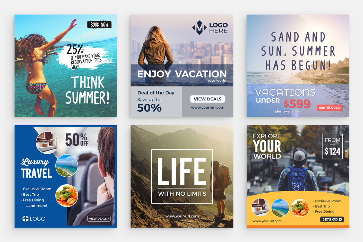 20 Instagram Templates, a Social Media Template by Studio Siv (Photo 2 of 5)