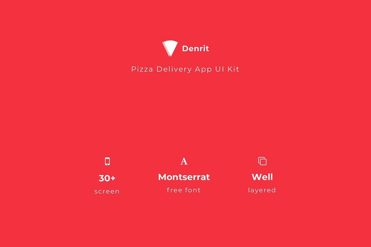 Denrit - Pizza Delivery App UI Kit, an App Template by Betush (Photo 6 of 6)