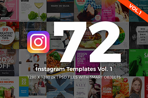 72 Instagram Templates Vol.1