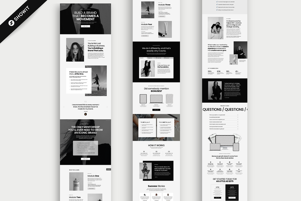 Showit Sales Page Template | Ravenna, a Websites & App Template by Designorina (Photo 4 of 8)