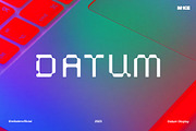 Datum Display Font, a Sans Serif Font by MIKE™ (Thumbnail 1 of 4)