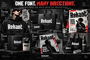 Rekant — Bold Display Typeface, a Script Font by Wow Magic (Thumbnail 3 of 5)