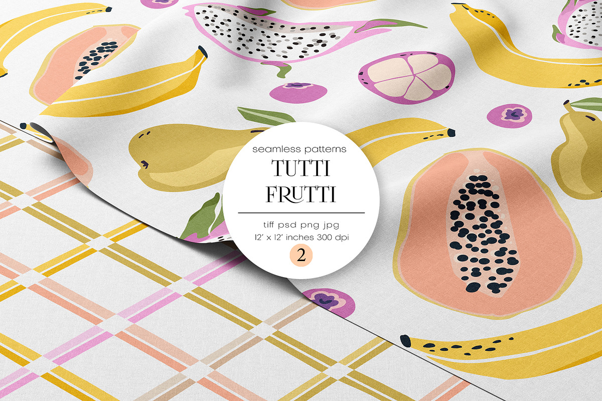 Tutti Frutti, a Pattern Graphic by PROTEA Watercolor Studio (Photo 1 of 7)