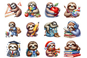School Sloth, an Illustration by Design Market (Thumbnail 4 of 4)