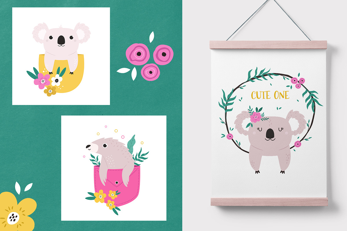 Cute Woodland Animals Vector Set, an Animal Illustration by danceyourlife (Photo 9 of 15)