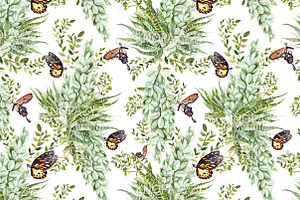 13 Hand Drawn Watercolor Patterns