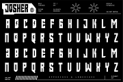 VB Josher - Futuristic Font, a Sans Serif Font by VALIANTBROTHA (Thumbnail 2 of 9)