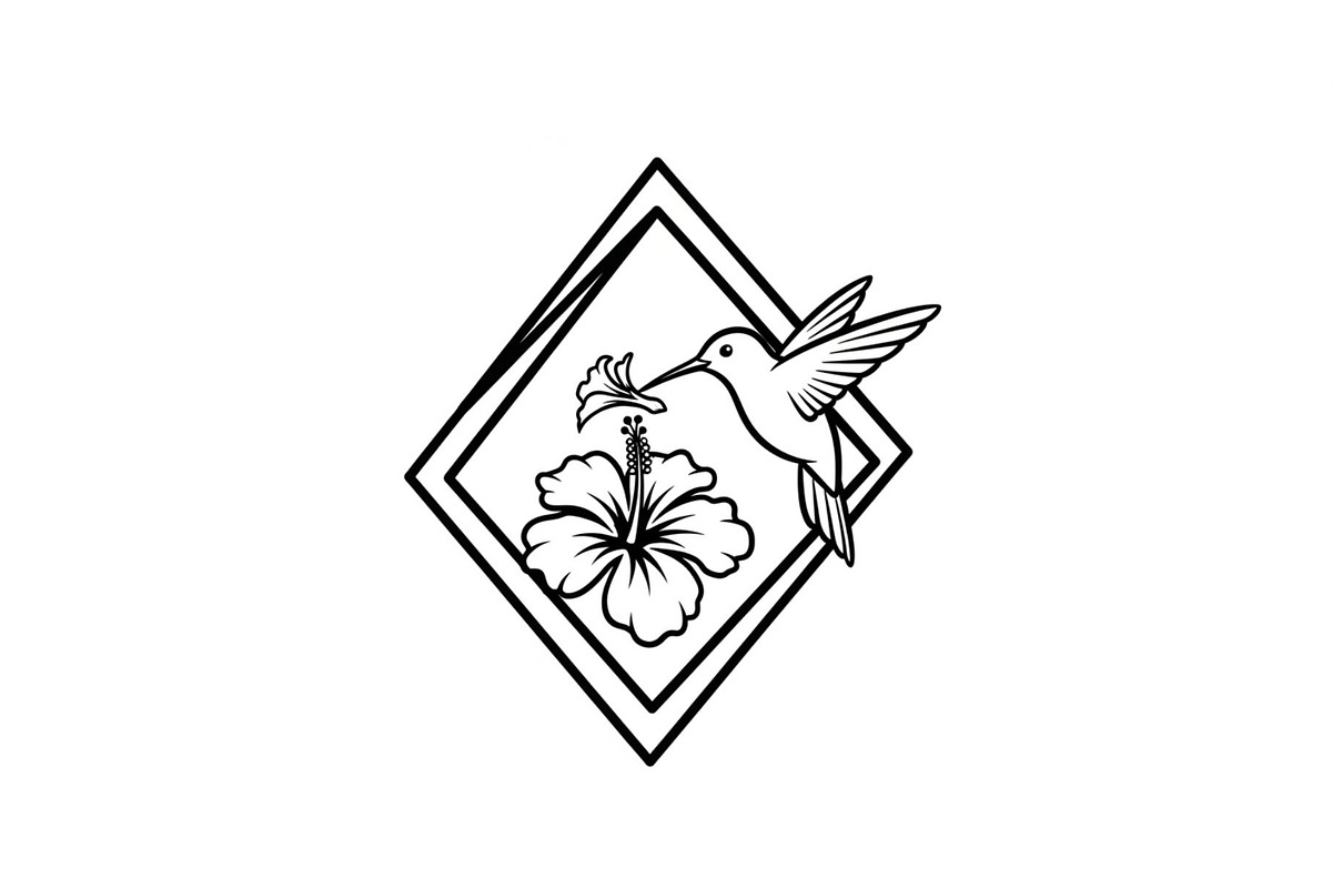 Hummingbird Flower Design Bundle, an Illustration by Designs_River (Photo 2 of 31)