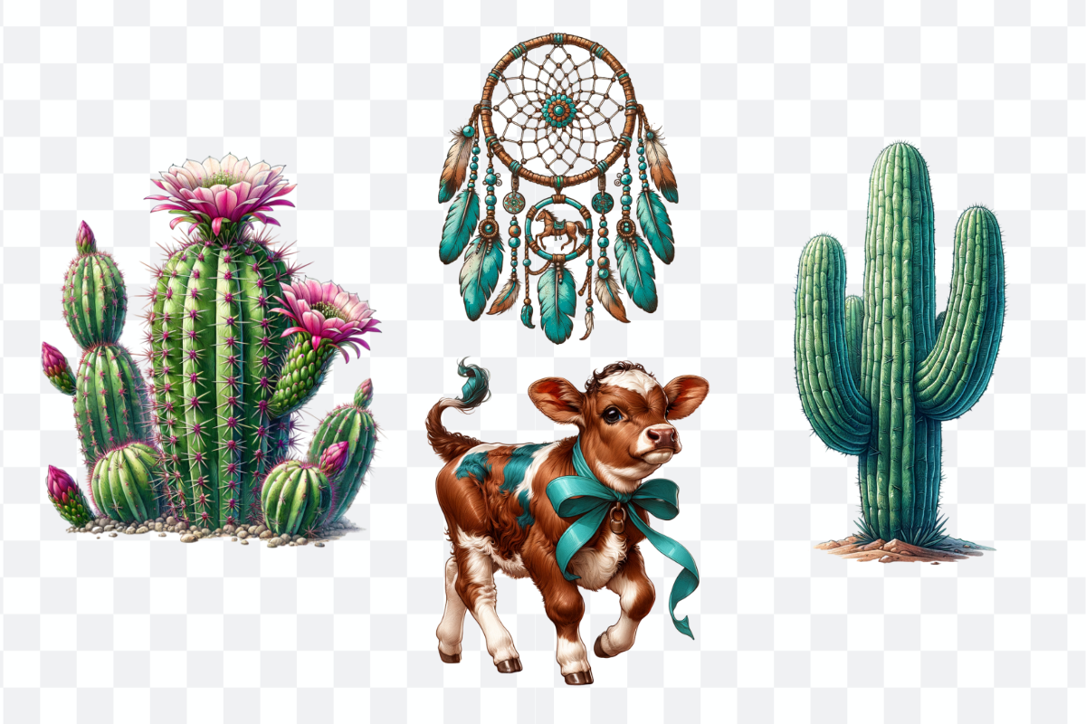 Western Cowgirl Sublimation Bundle, a Decorative Illustration by Bubble Pixel (Photo 9 of 10)