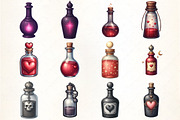 Gothic Love Potion Sublimation Clipa, an Illustration by CrexoraLab (Thumbnail 2 of 5)