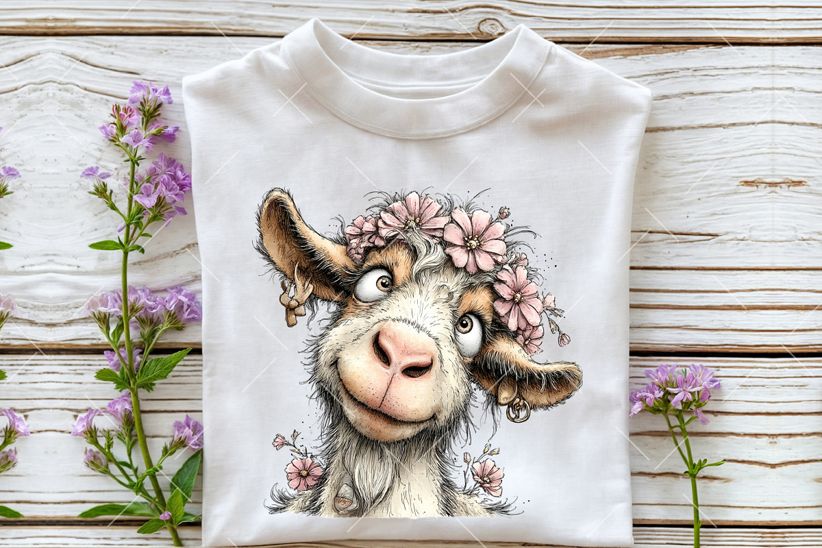 Whimsical Farm Animals PNG Clipart, a Seasonal Illustration by OK Design (Photo 5 of 6)