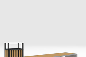 3D Model Bench Park 35