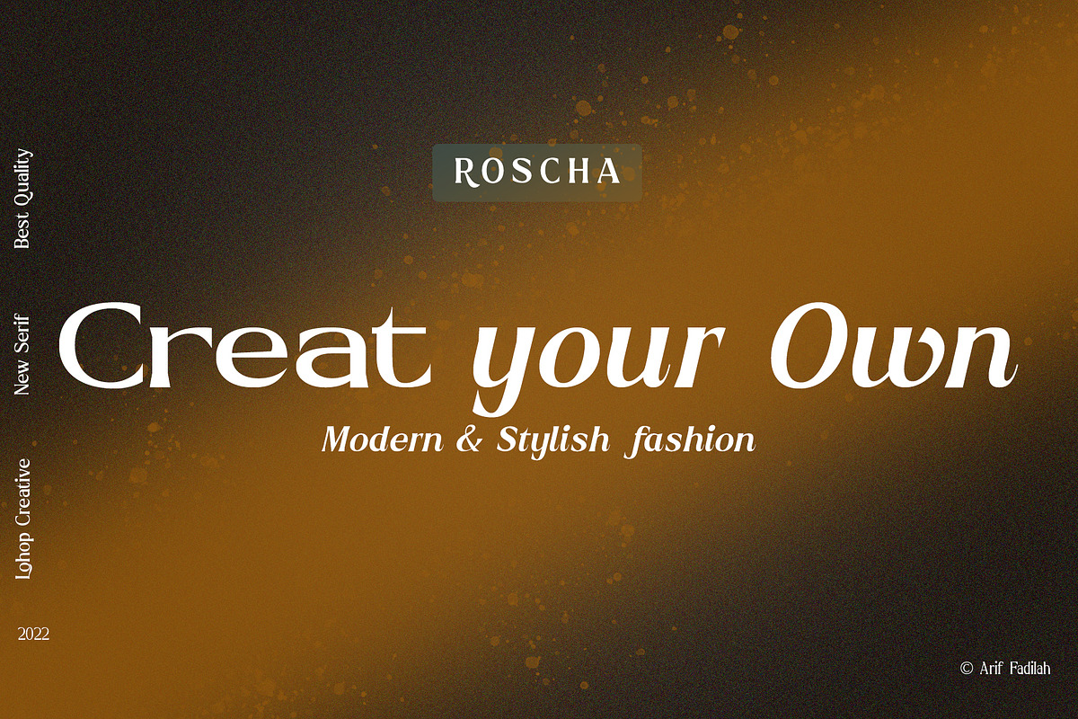 Roscha | Modern Serif Font Disc 50%, a Serif Font by LuhopCreative (Photo 13 of 13)