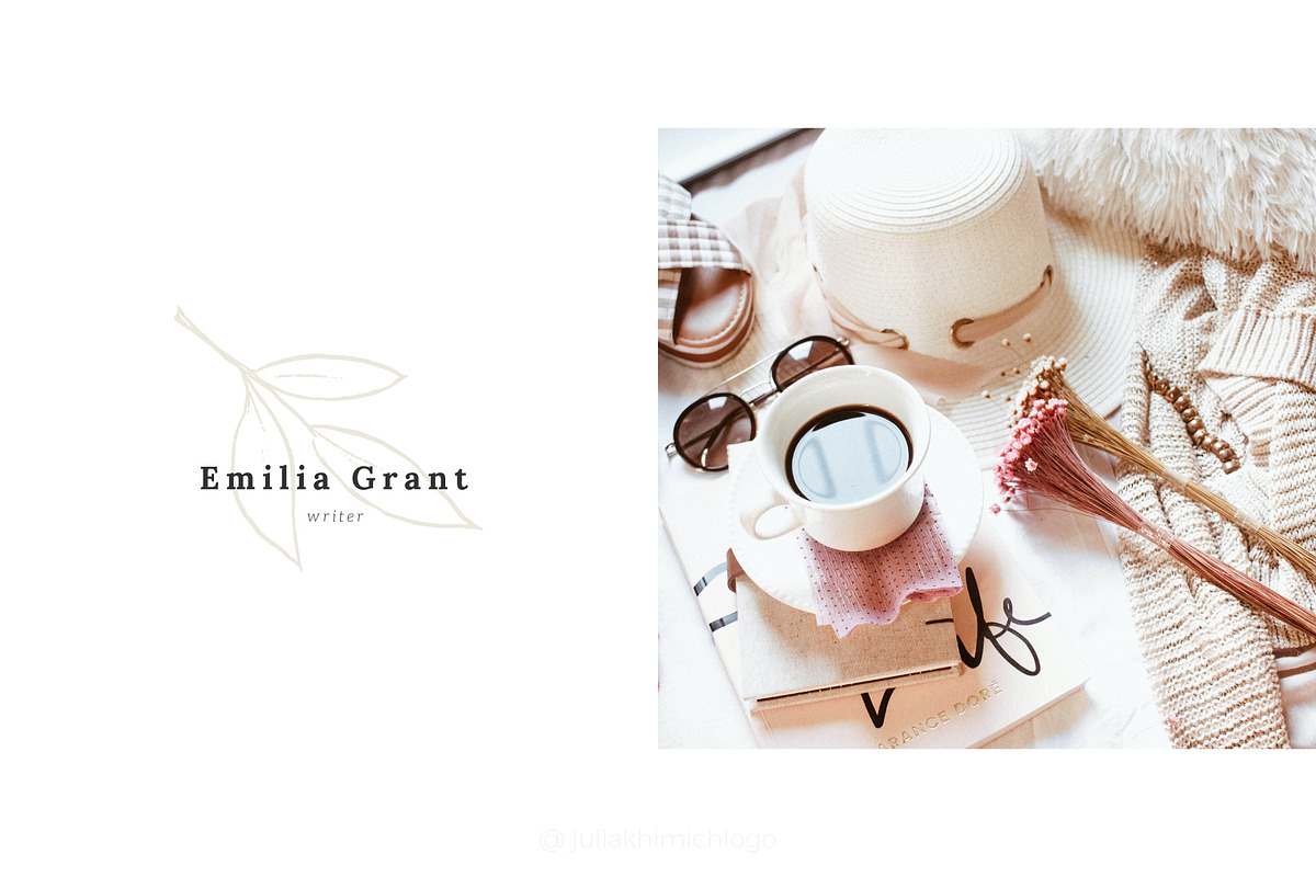 Logo Pack Volume 18. Florals, a Branding & Logo Template by Mint Air Studio (Photo 5 of 21)