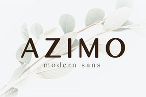 Azimo | Modern Sans Serif Font