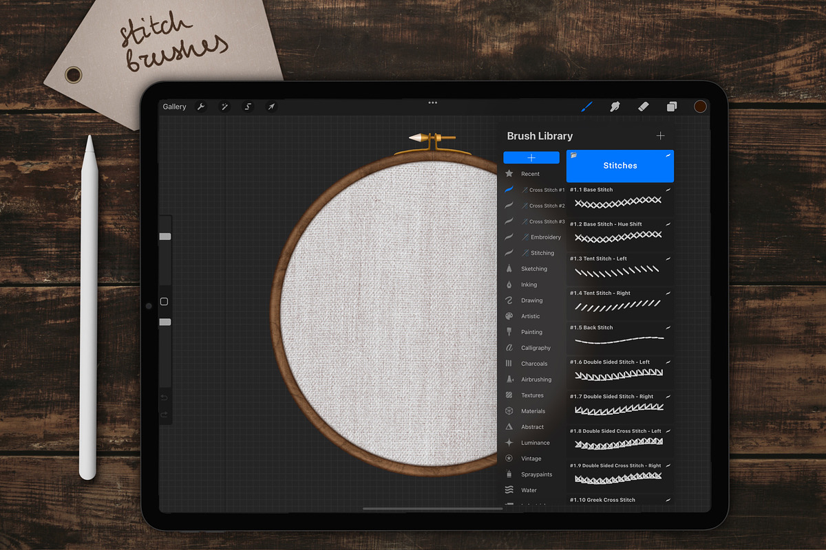 Cross Stitch Embroidery Brushes v1, a Brush Add-On by bokettori (Photo 7 of 9)