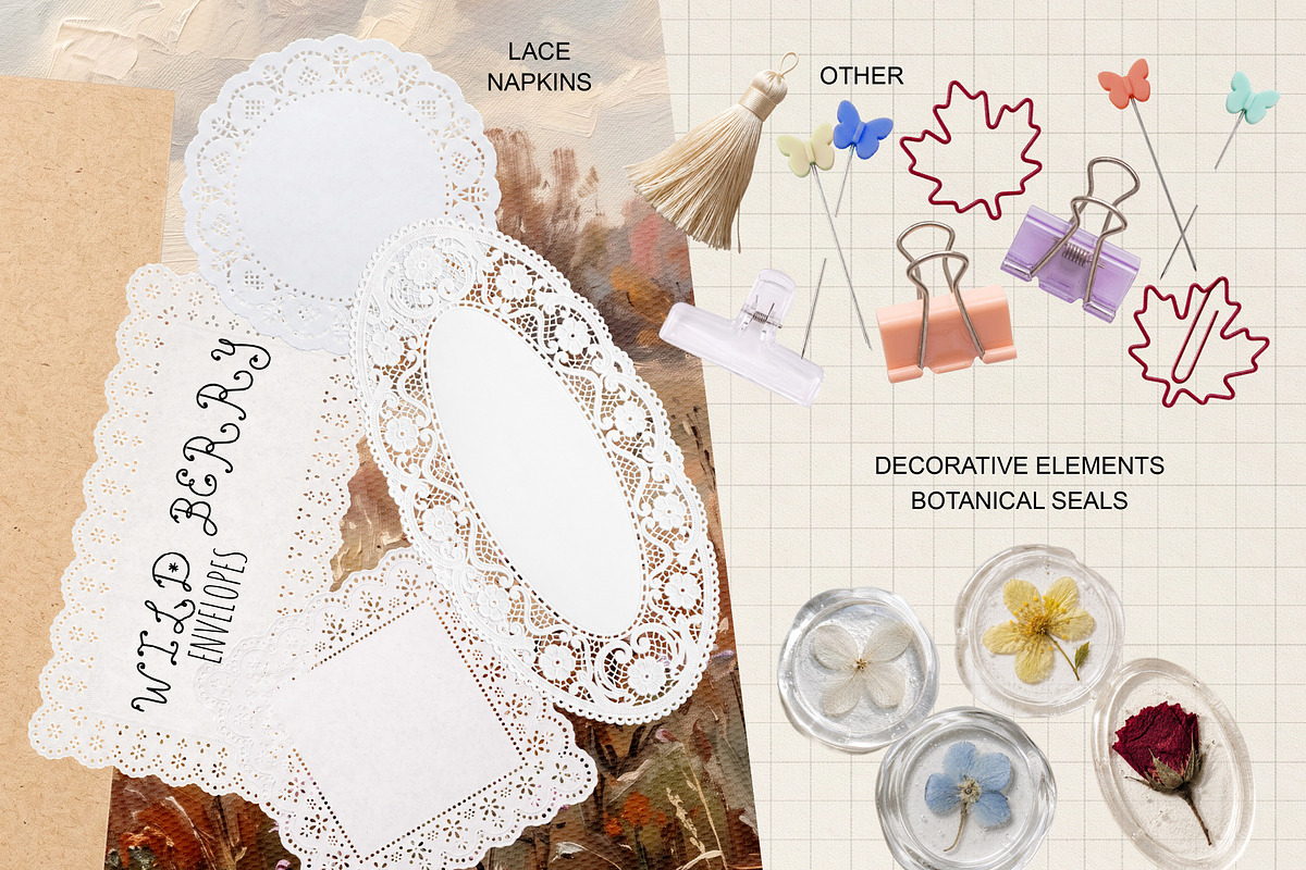 Wild Berry Envelope Creator Kit, an Object Graphic by DreamoraArt (Photo 3 of 11)