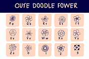 Cute Flower Doodle, a Symbol Font by Sirinart (Thumbnail 3 of 9)