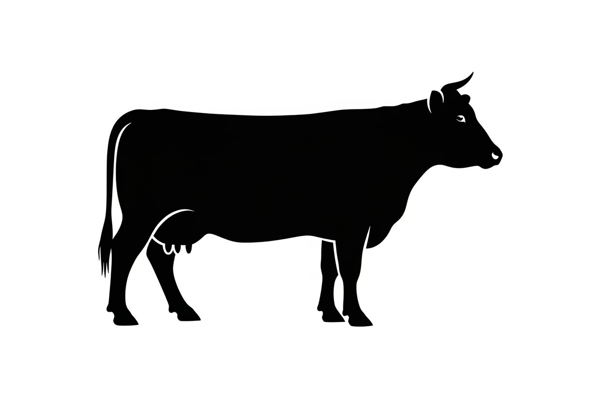Farm Cow Silhouette Vector Bundle, an Illustration by Designs_River (Photo 28 of 51)