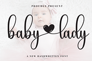 Baby Lady | Script Font, a Handwritten Font by Scratchones (Thumbnail 1 of 9)