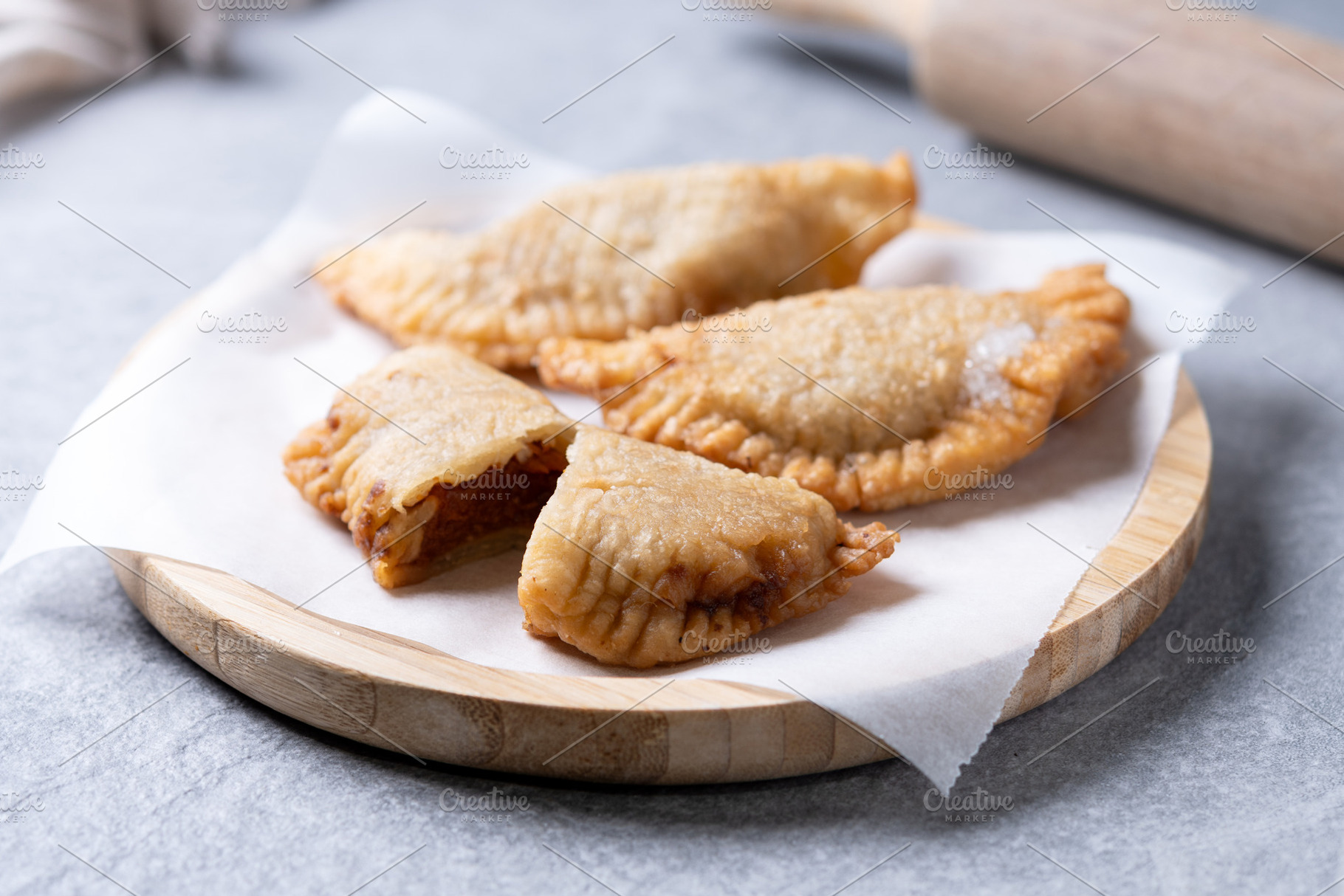 Homemade sweet pumpkin empanadillas, a Food & Drink Photo by etorres69