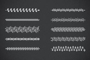 10 Thin Line Borders Pattern Brushes