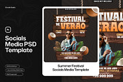 Social media post summer festival, a Social Media Template by iDoodle Studio (Thumbnail 2 of 2)