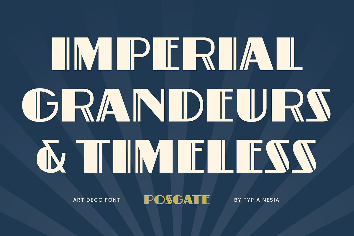 Postgate - Modern Art Deco Sans Font, a Sans Serif Font by Typia Nesia (Photo 4 of 13)