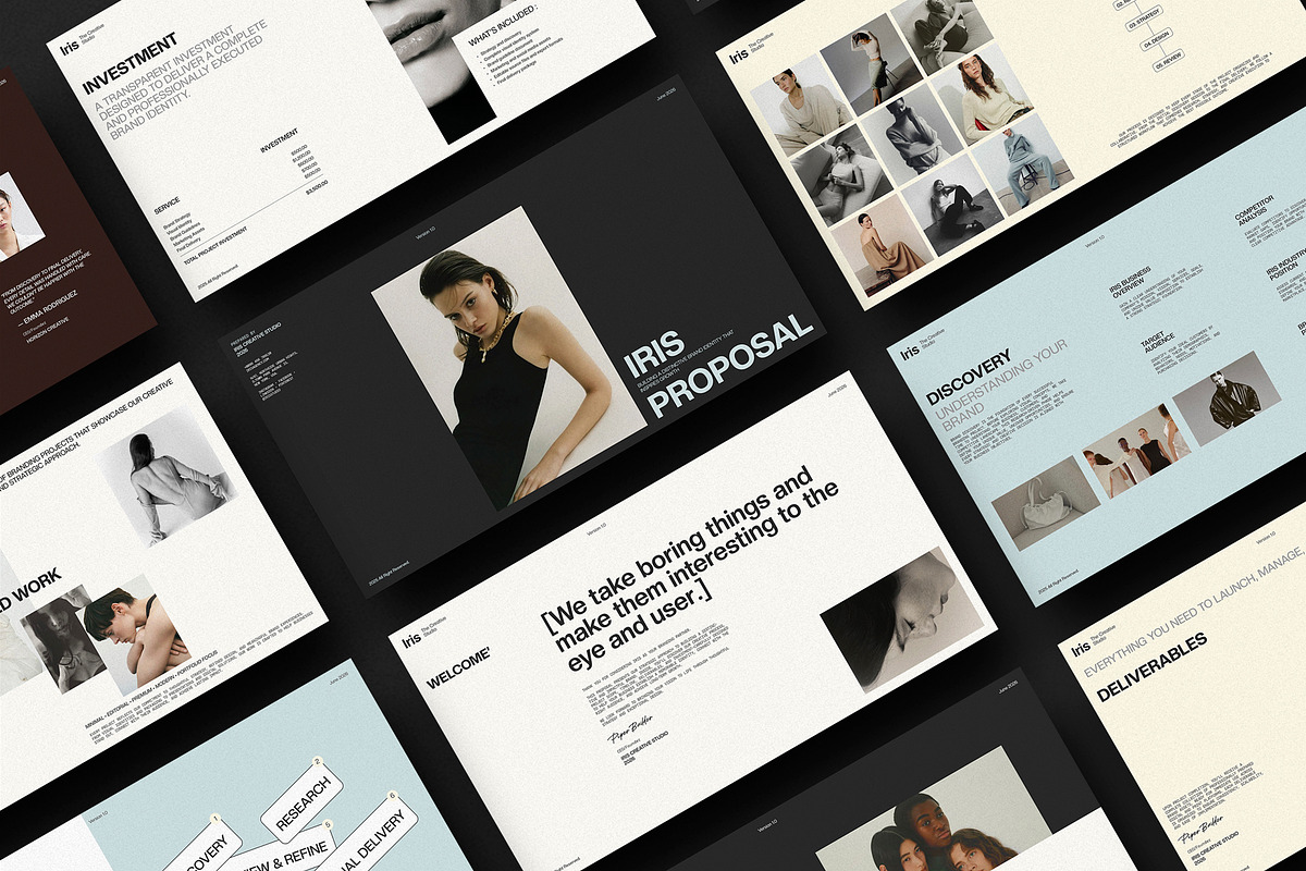 Iris Brand Proposal | Canva, a Presentation Template by evgenystudio (Photo 11 of 11)